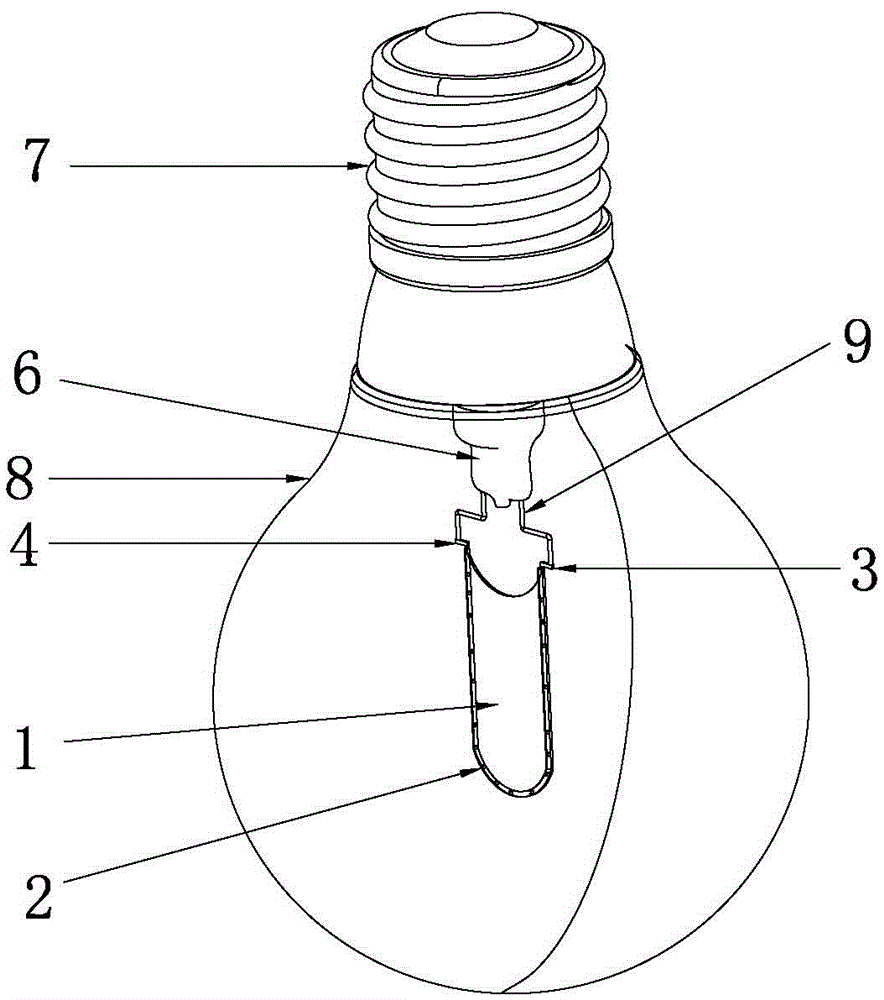 A kind of led filament sheet and its manufacturing method and led filament sheet light bulb