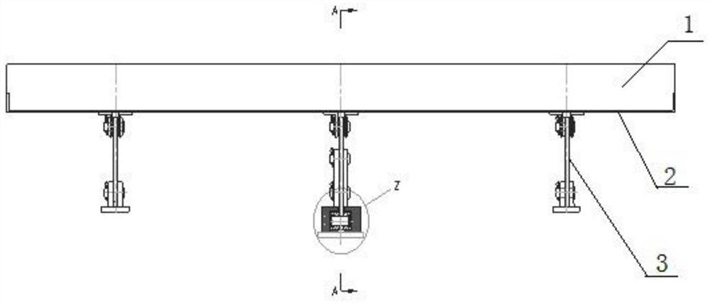 Multi-connecting-rod lifting adjustable coating mechanism