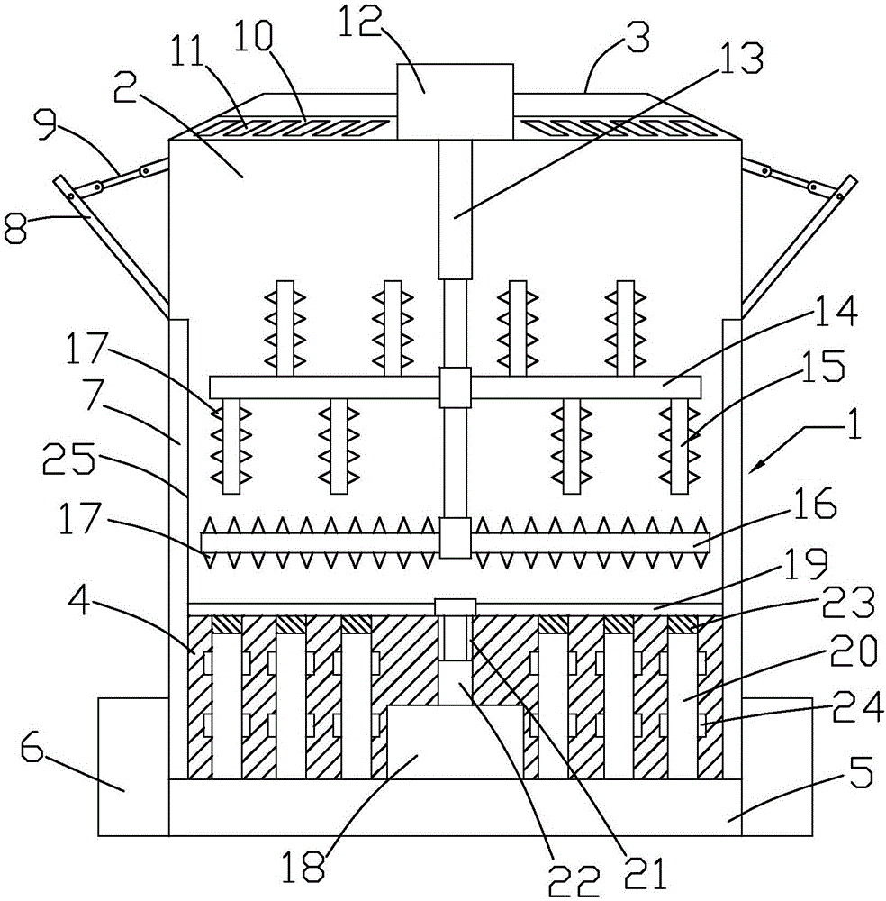 Anti-corrosive intelligent kitchen garbage barrel and manufacturing method thereof