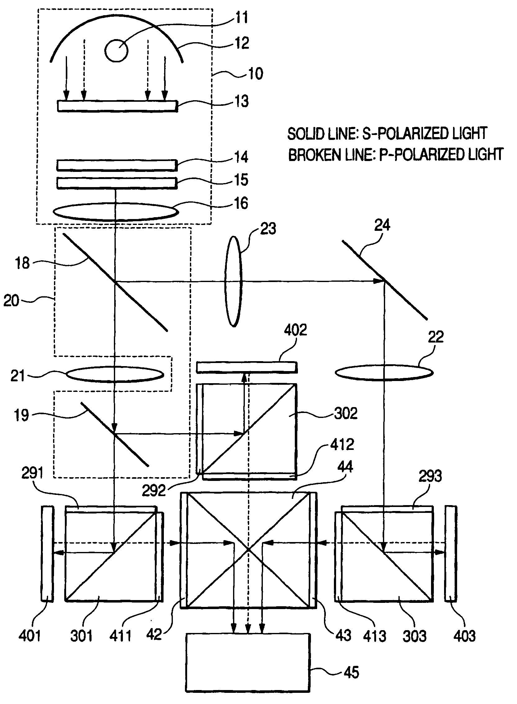 Optical unit and projection-type image display apparatus using the same