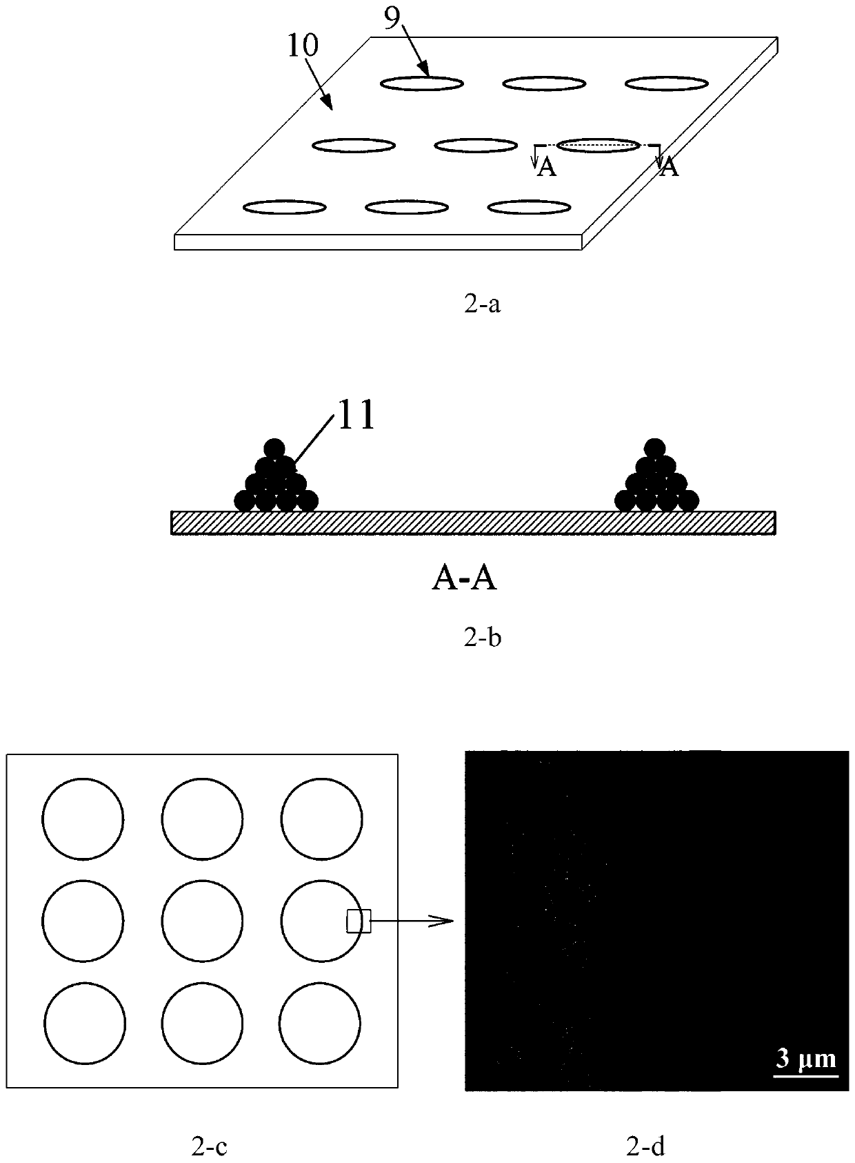 A photothermal evaporation surface and its preparation and application