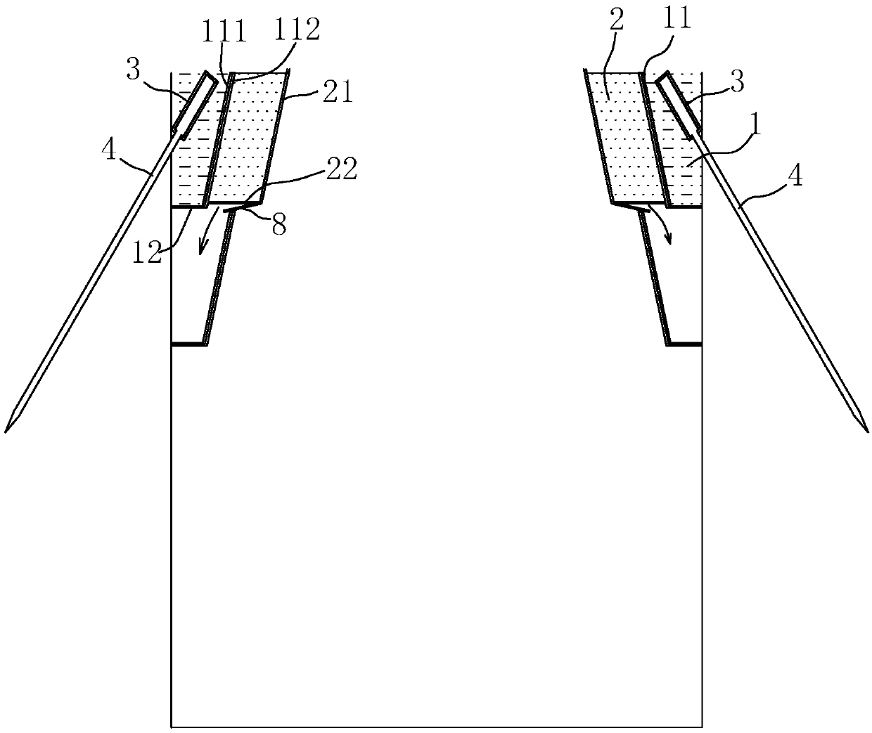 Manual digging pile construction method