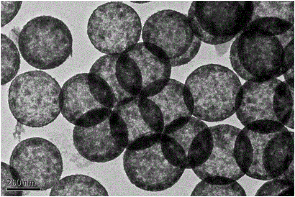 Gadolinium-doped hollow vesicle structure nanocomposite, and preparation and application thereof