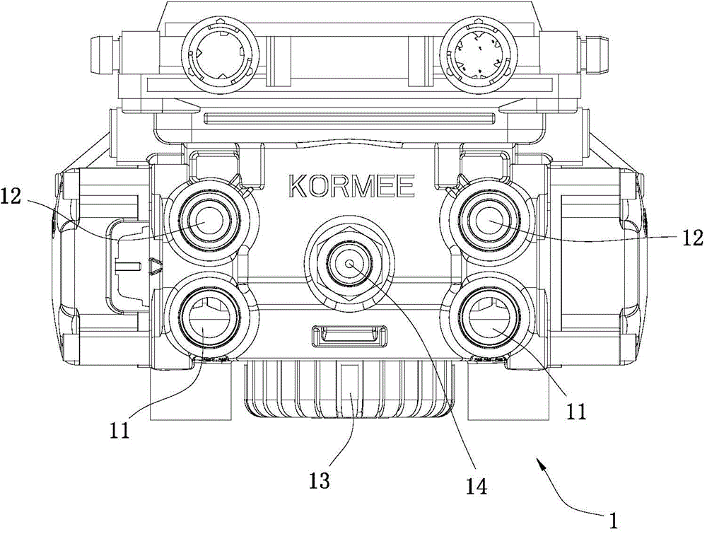 Electronic control relay valve assembly of anti-lock brake system