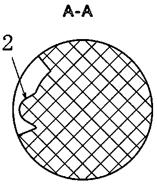 Back gantry spiral limiting block hidden limiting structure