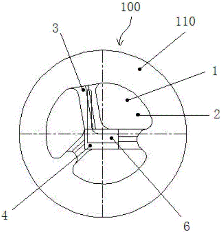 5-series L-shaped large-wall-margin profile extruding mold and manufacturing method thereof