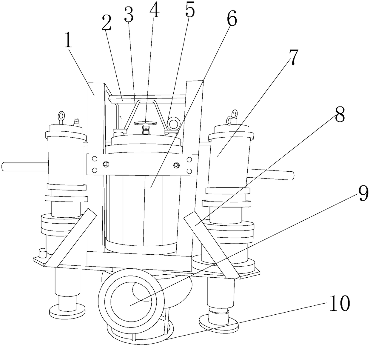 Hydraulic engineering desilting device