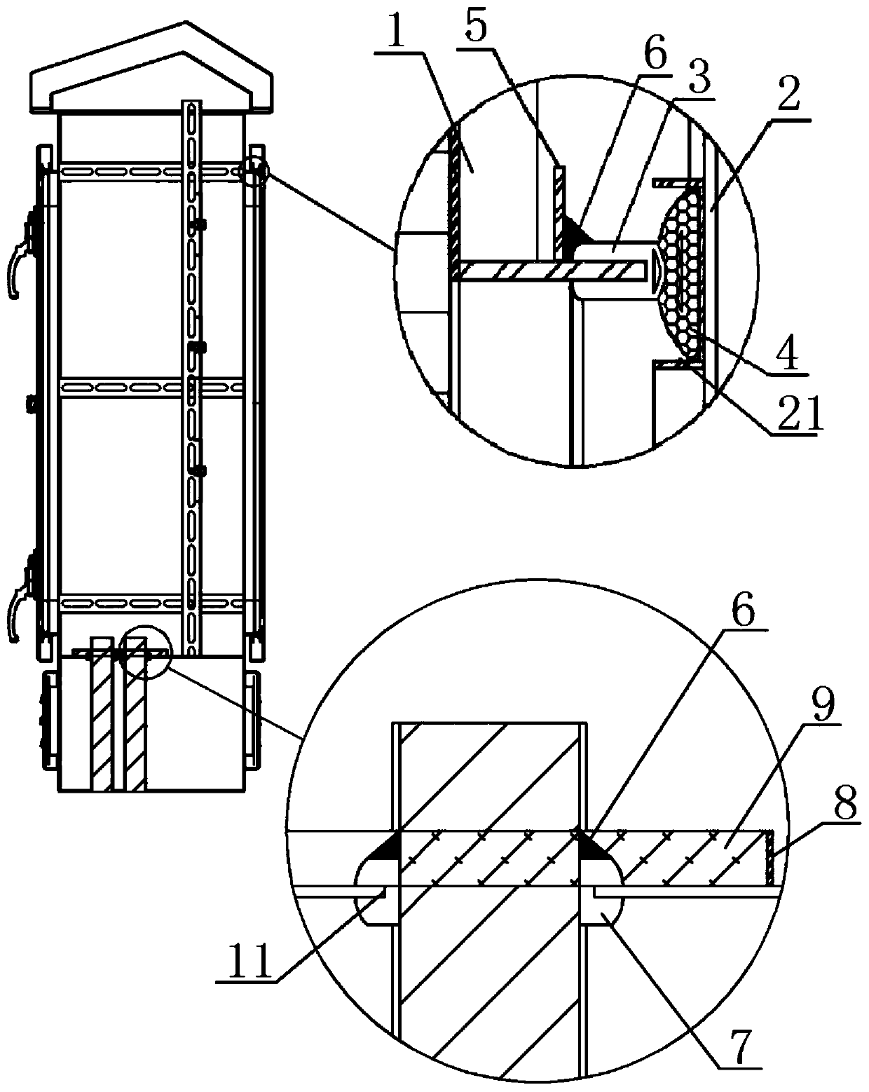 Waterlogging prevention terminal box