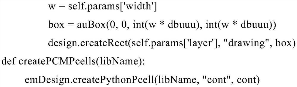 Script generation method for parameterized unit