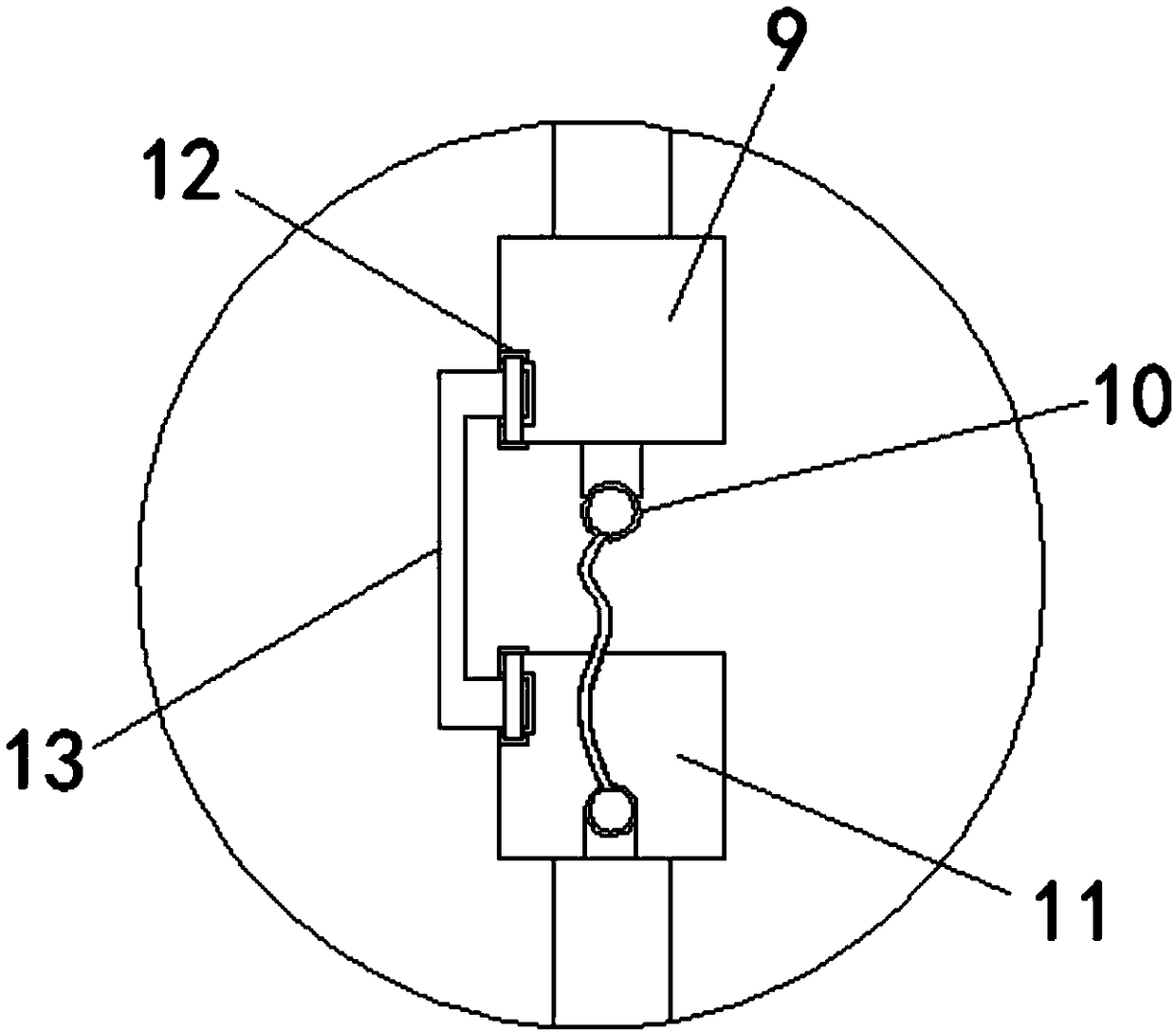 Fly ash stabilizing treatment device