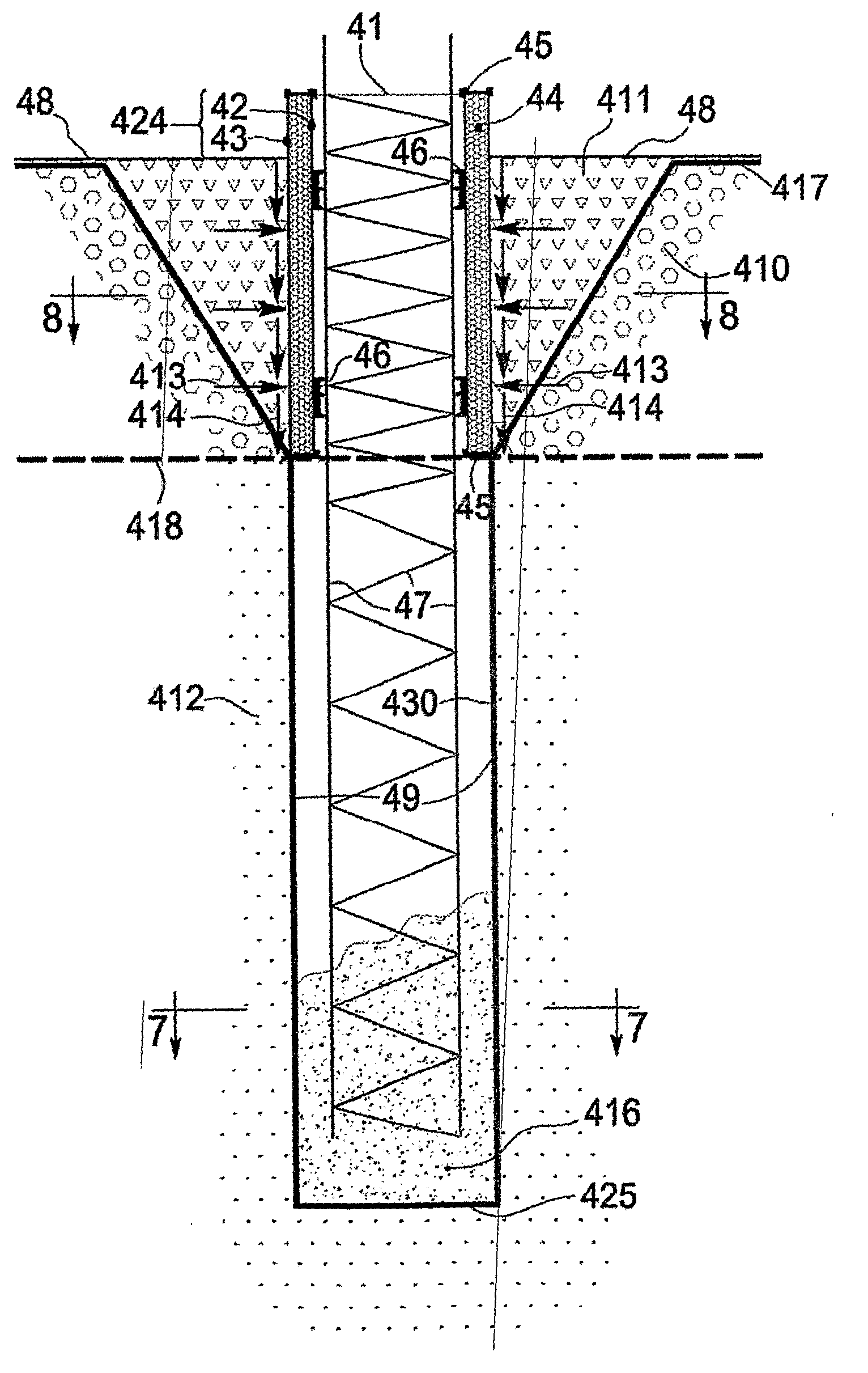 Device and Method for Improved Pile Casting