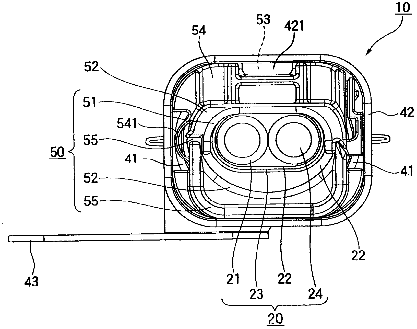 Fixing structure of shield electric wire and fixing method for shield electric wire