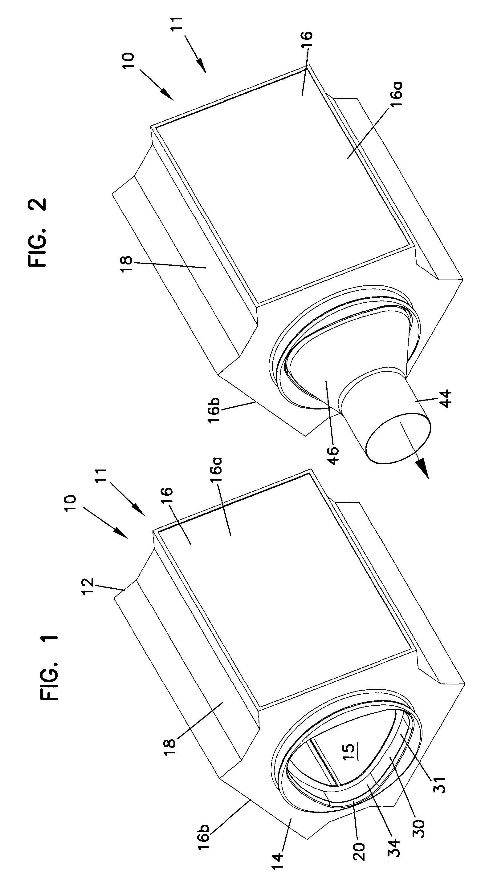 Non-cylindrical filter elements, and methods