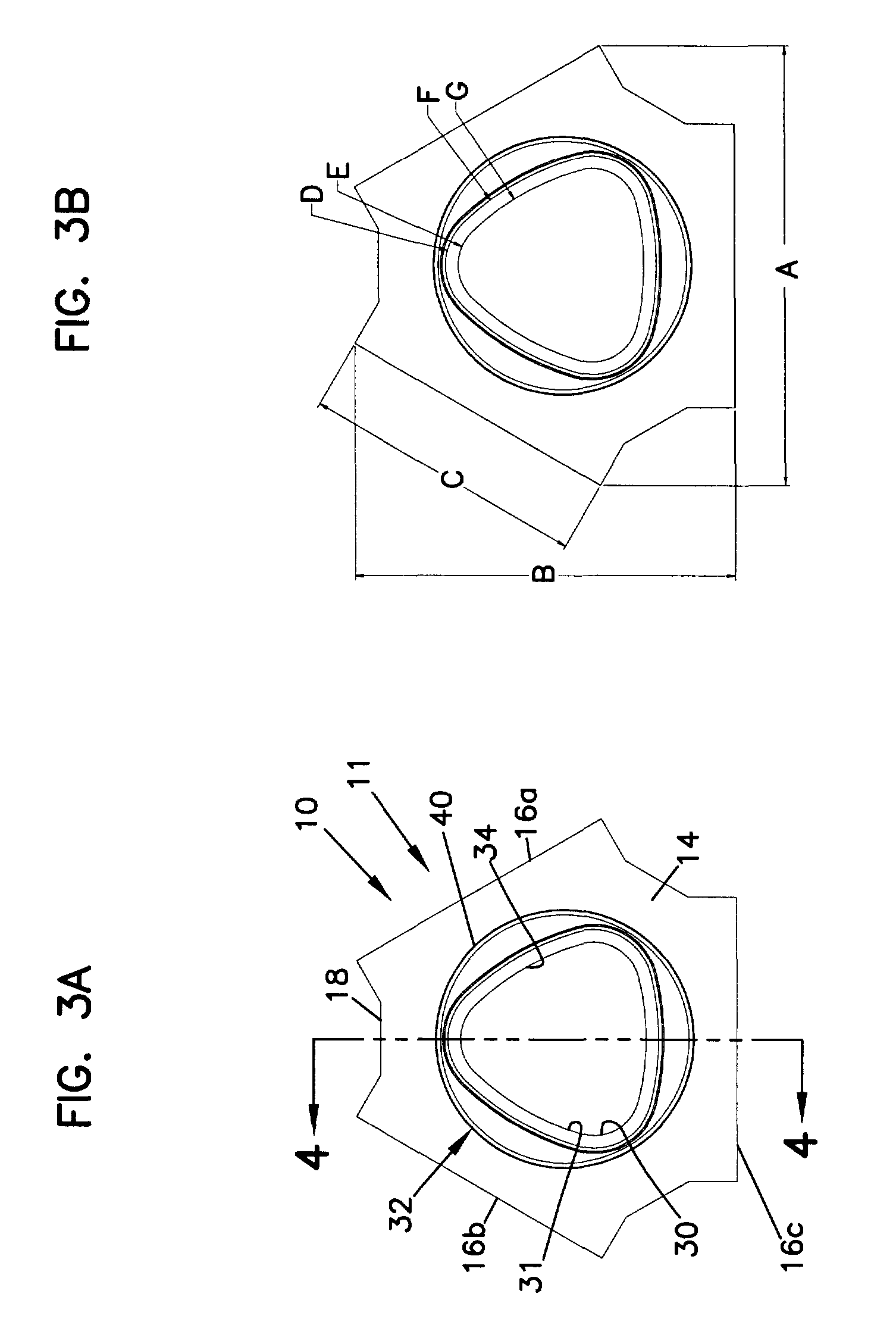 Non-cylindrical filter elements, and methods