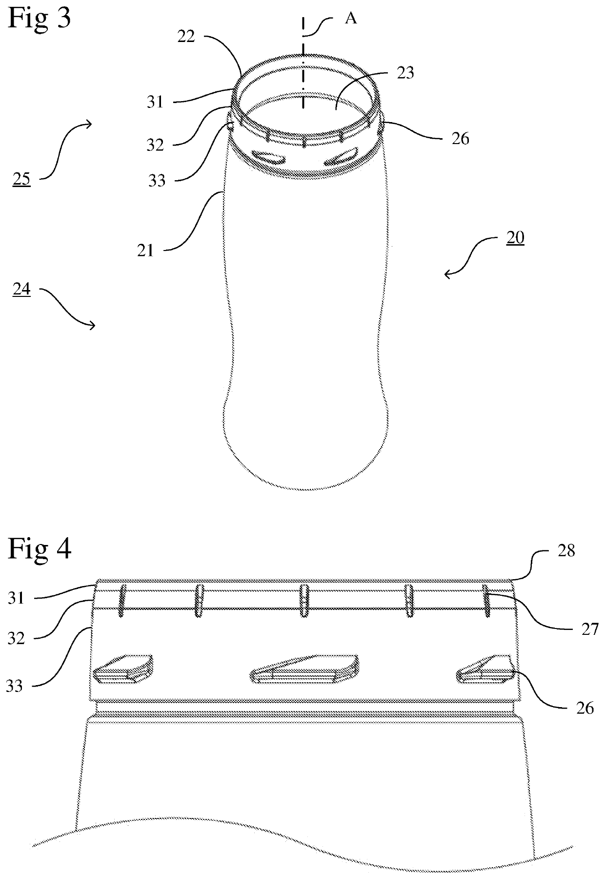 A container and a closure for a container