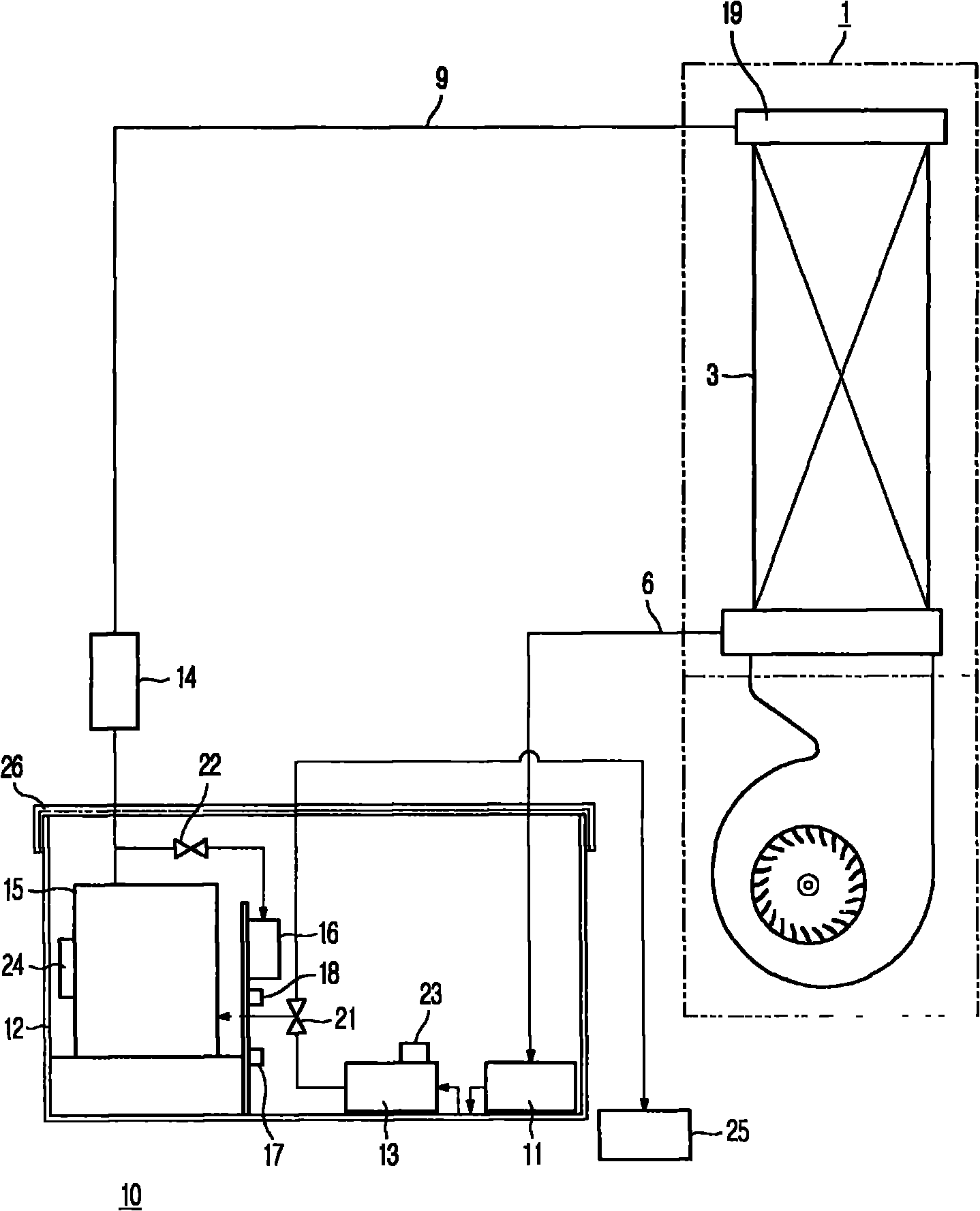 Method for controlling washing apparatus of air conditioner