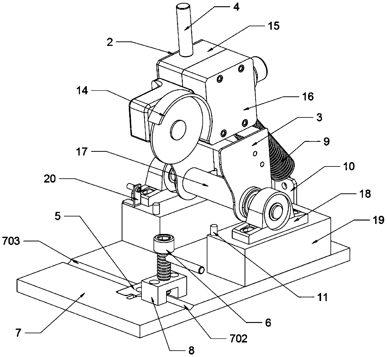 Special trimming machine for high-precision laser positioning die ejector rod