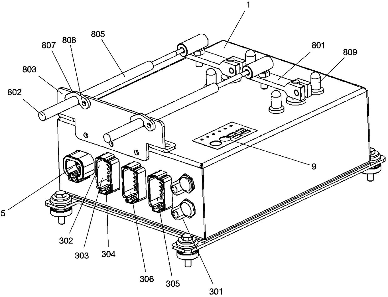 Control box for robot to execute driving