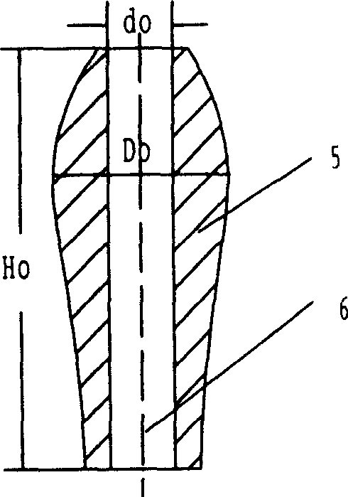 Extrusion molding method for curved generatrix hole