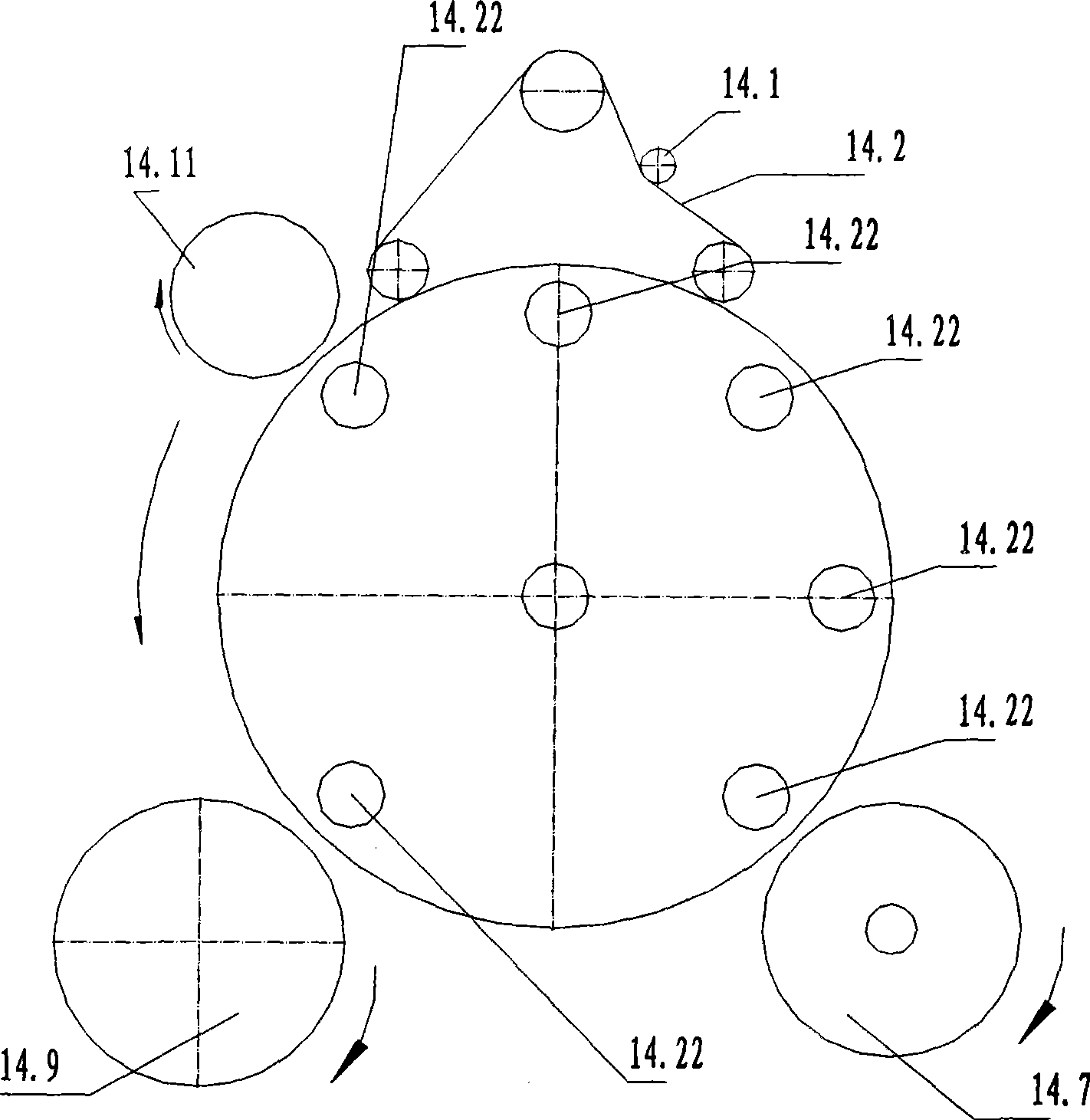 Horizontal preparation method of sanitary napkin with protective wings and device thereof
