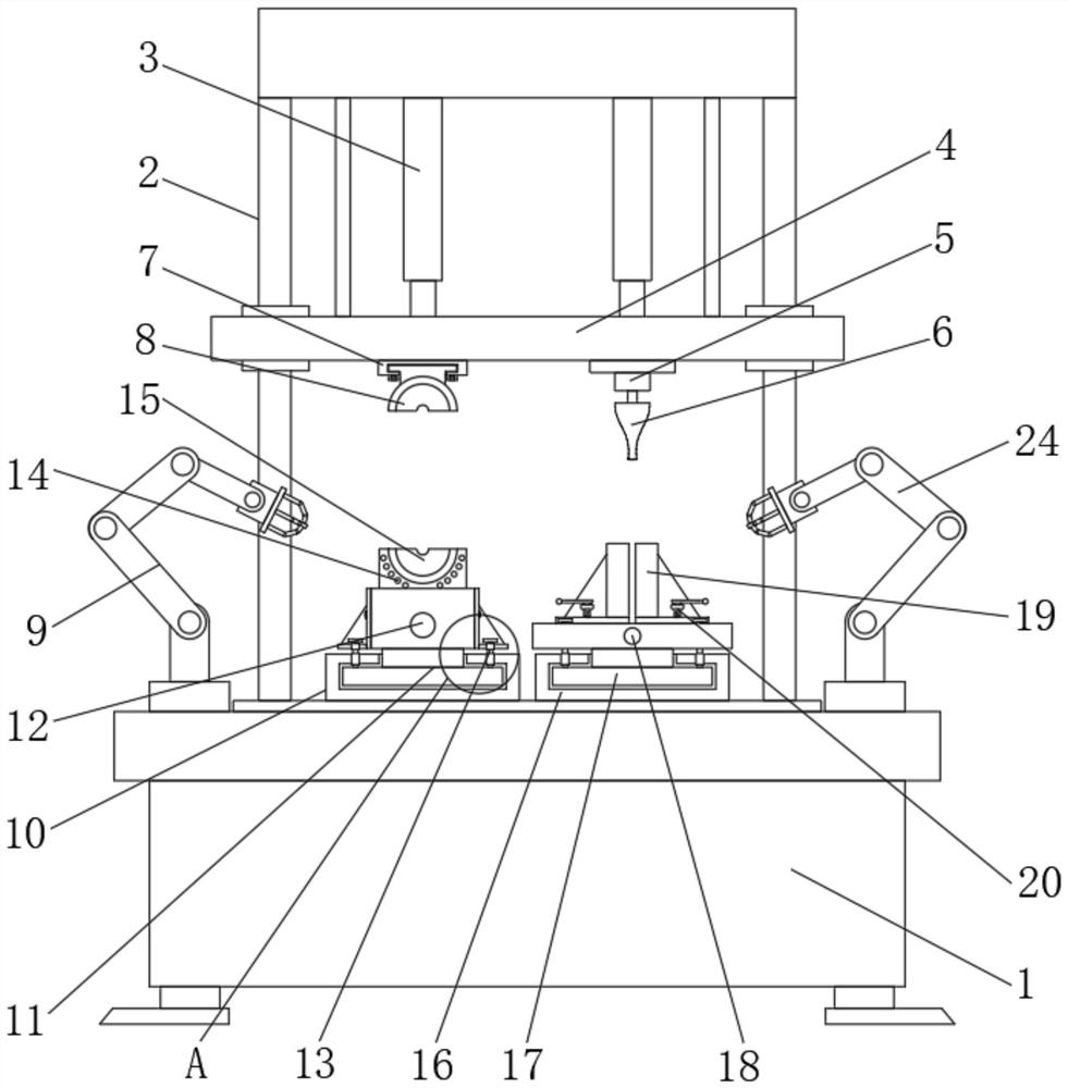 Novel trumpet-shaped forge piece thixotropic forging device and process thereof