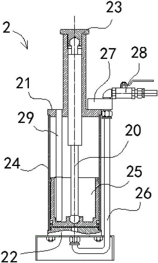 Portable energy storage type oil storage tank and construction elevator grease lubrication complete equipment