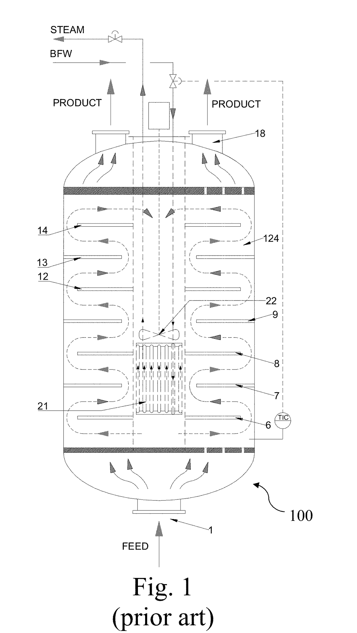 Double Zone Tubular Reactor and Method for Carrying Out Maleic Anhydride Production by N-Butane Oxidation