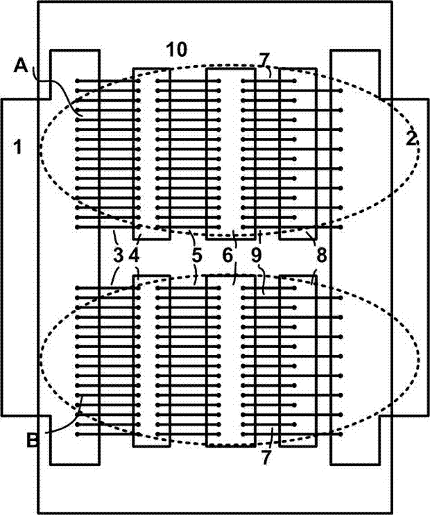 Radio-frequency power device with adjustable operating frequency
