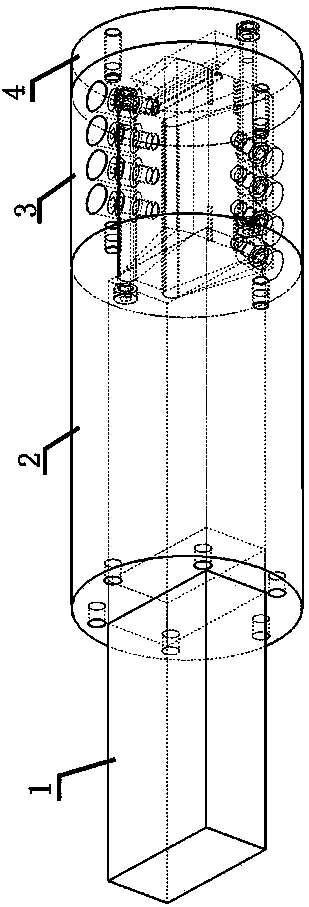 Mold for extrusion formation of equal-thickness in-plane bent plate
