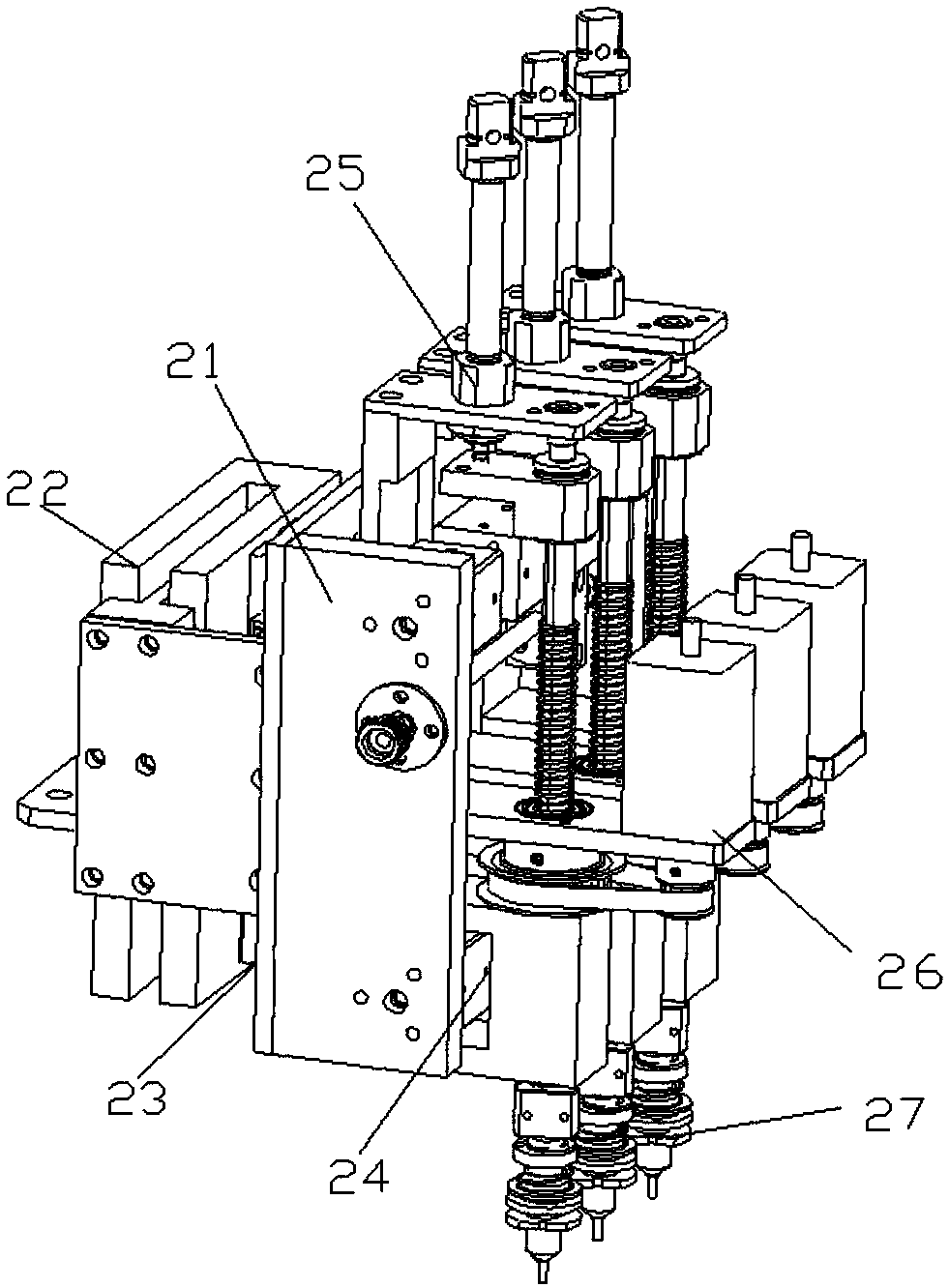 A mounter driven by a linear motor