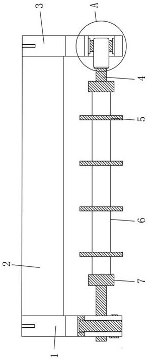 A rotatable divider shaft