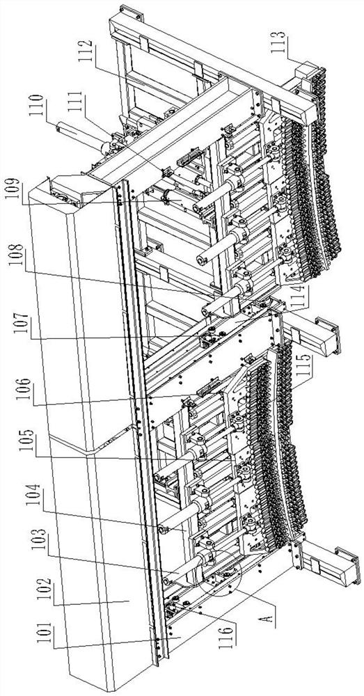 Automatic quenching device for automobile plate spring