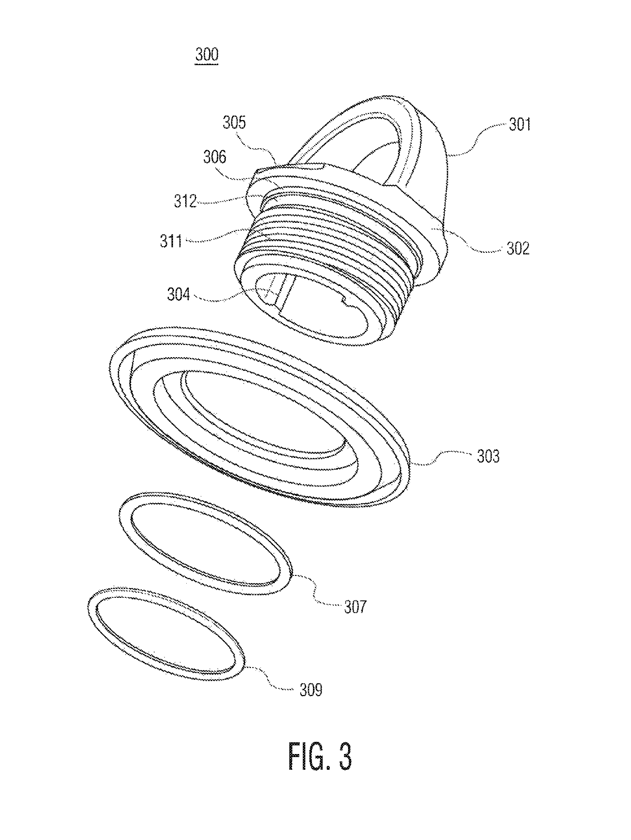 Energy absorbing flange for meltable fuze plug