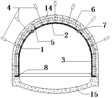 A method of secondary lining construction without formwork for tunnels using laminated slab technology