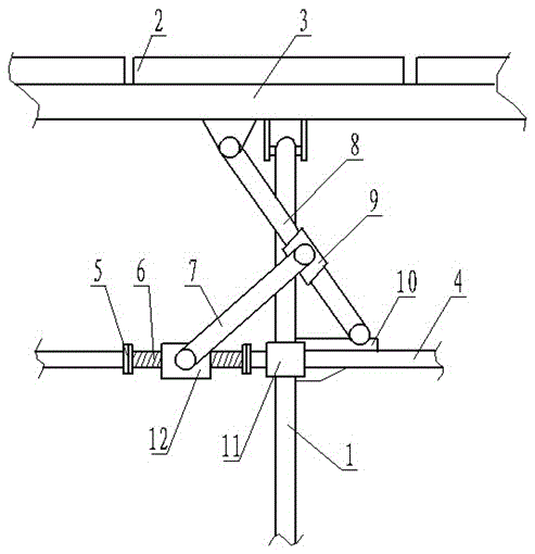 Single-axis tracking photovoltaic power generation structure