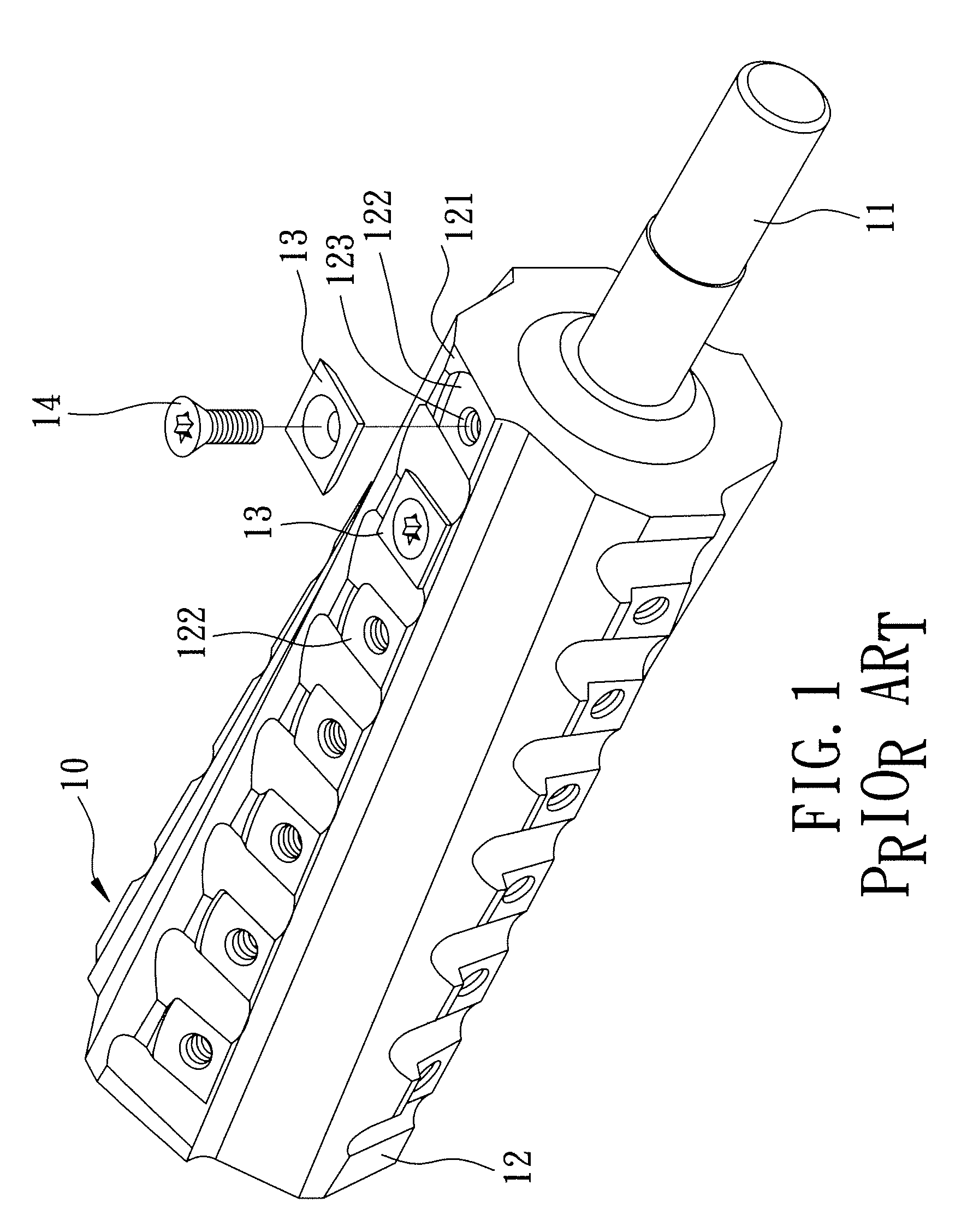 Cutter head assembly for a wood planing machine