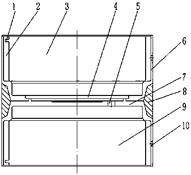 Manufacturing process of double-end internal gear ring for electric forklift transmission