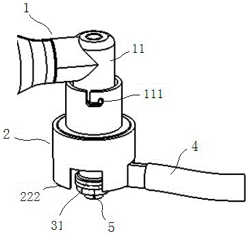 Installing anti-rotating locating tool and method for automobile wire harness bonding iron terminal