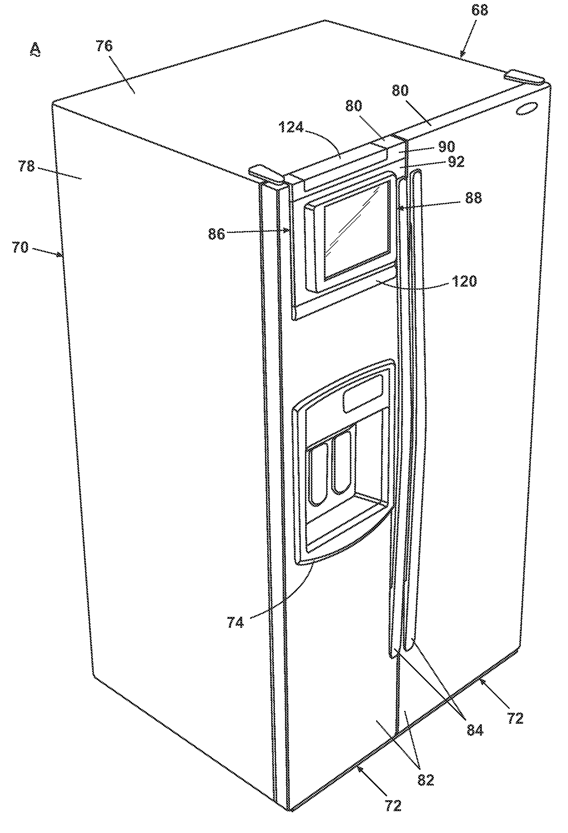 Appliance Door With a Service Interface