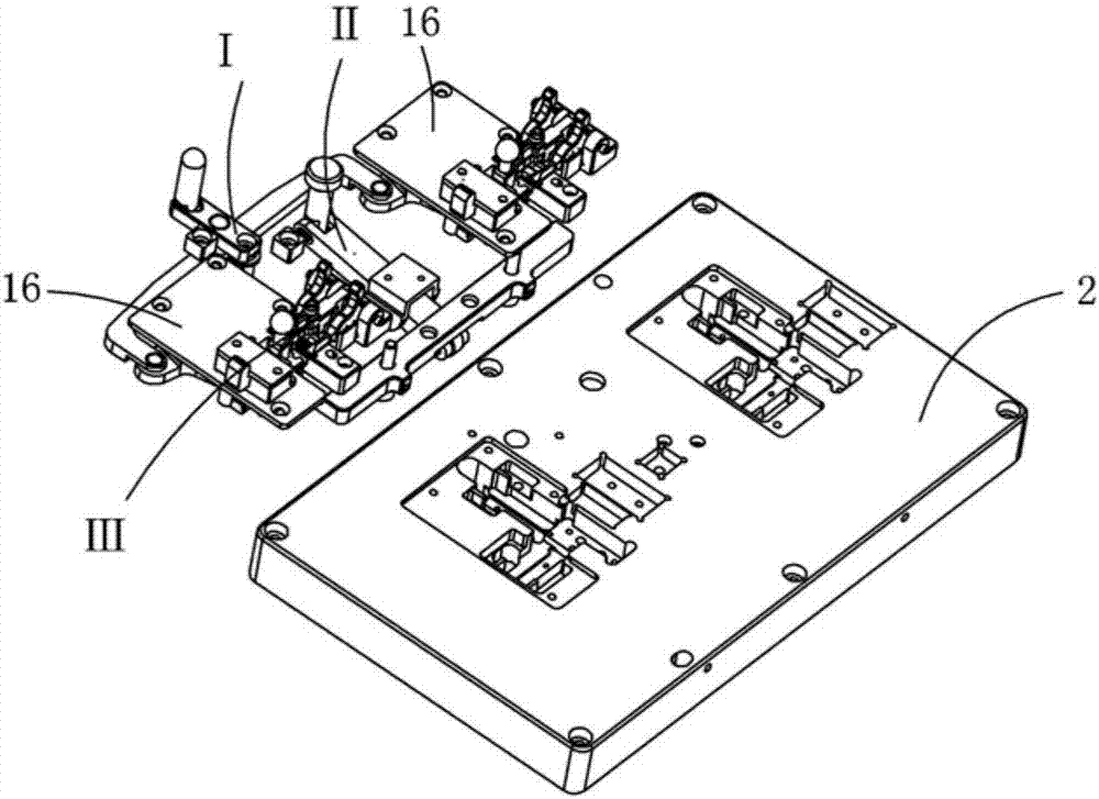 A dual-station linkage positioning device that can quickly reclaim materials