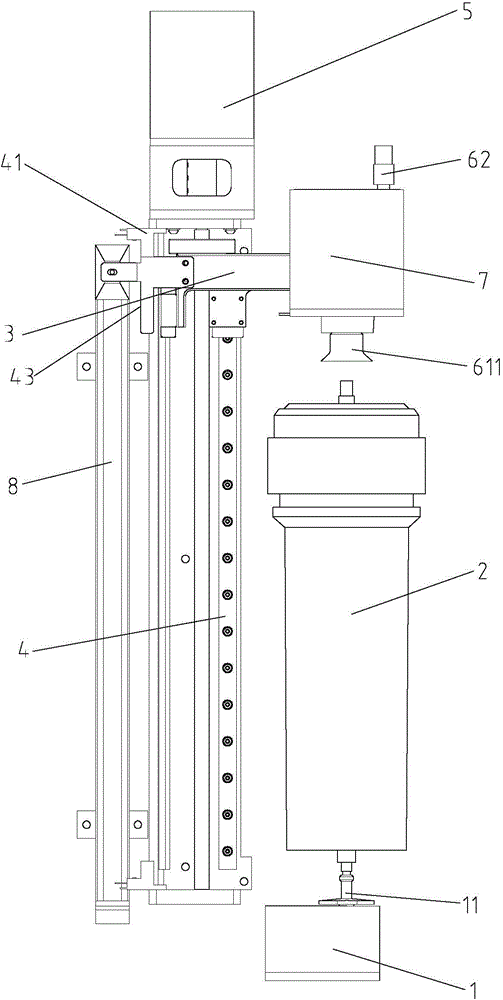 Convenient-to-control chromatographic column frame