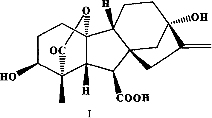 Simple method for preparing gibberellin GA1