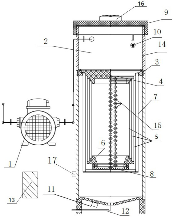 Solid-liquid separation device and solid-liquid separation method