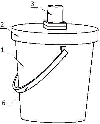 Water bucket washing machine