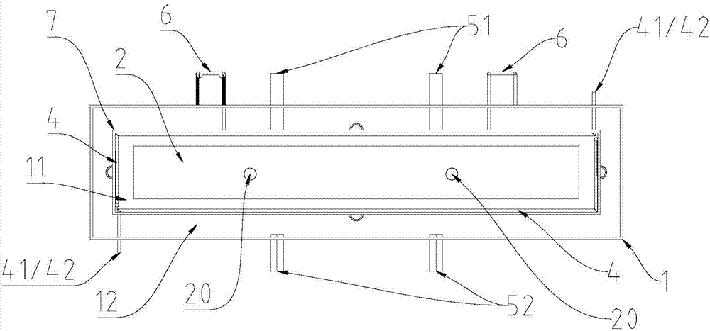 Clarification device for glass melt and glass kiln