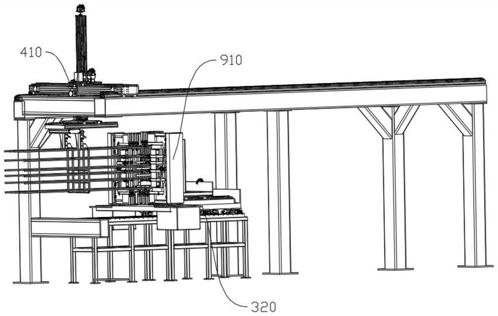 Rotary clamping mechanism for steel bar feeding