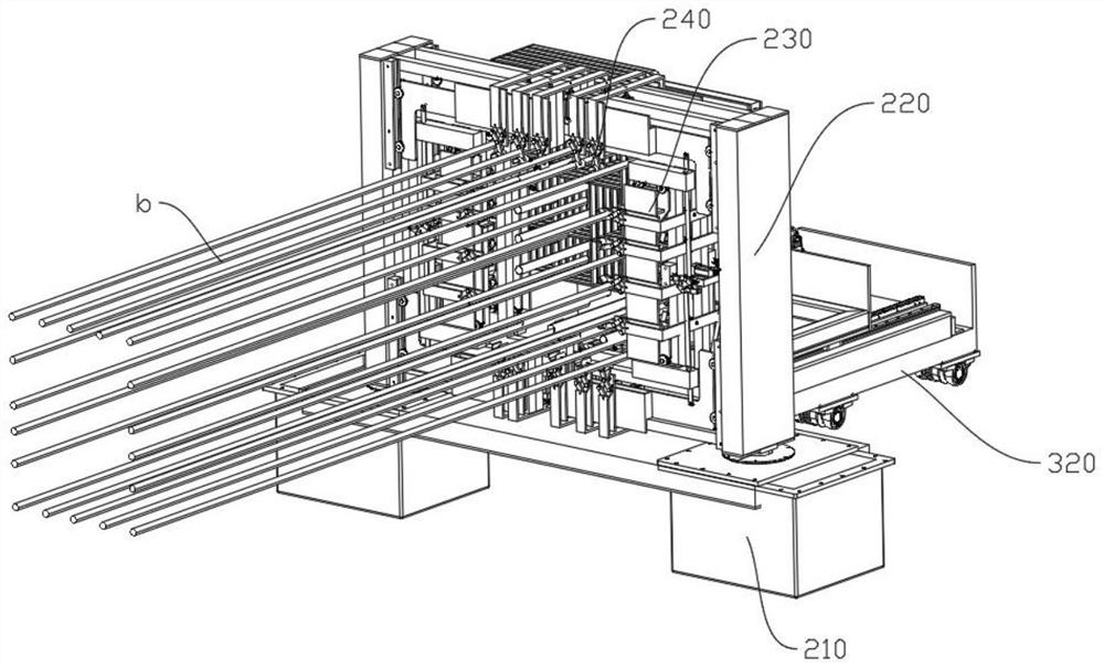 Rotary clamping mechanism for steel bar feeding