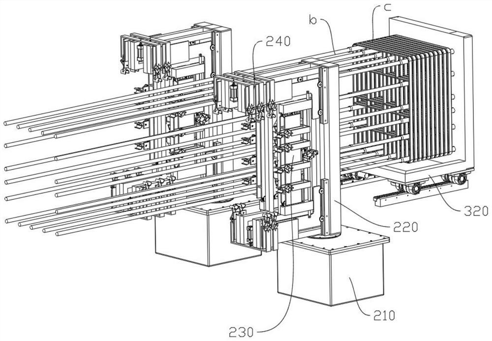 Rotary clamping mechanism for steel bar feeding