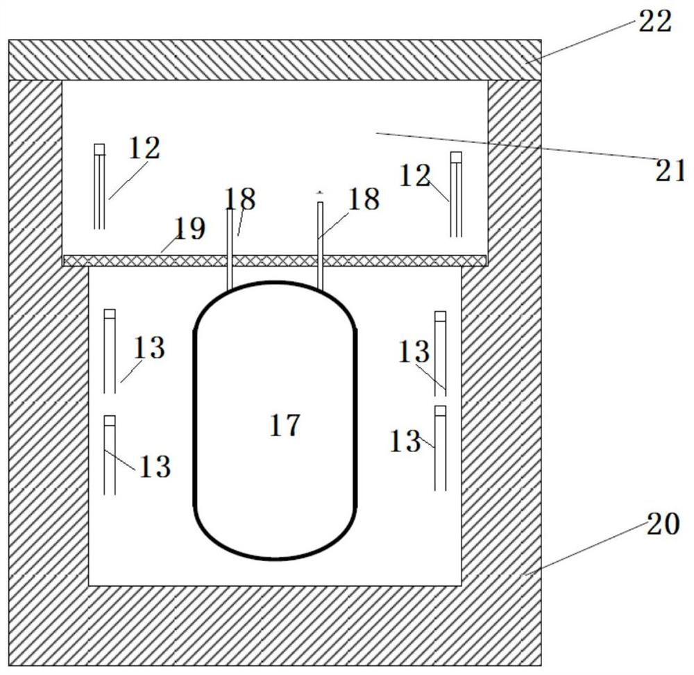 System for adjusting temperature of high-temperature gas cooled reactor cabin