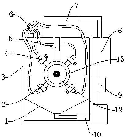 Accurate oiling device for producing hardware